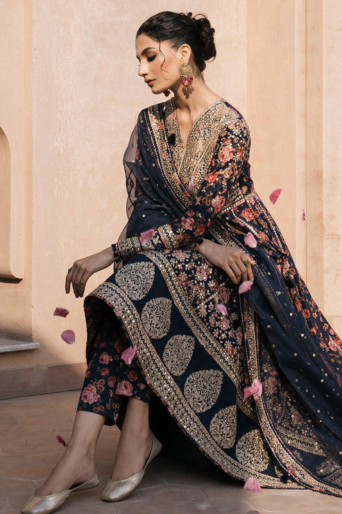 Jazmin | Shahkaar Luxury Lawn 24 | SL24-D1 -  Jazmin Luxury - Original Designer Dress - House of Maryam
