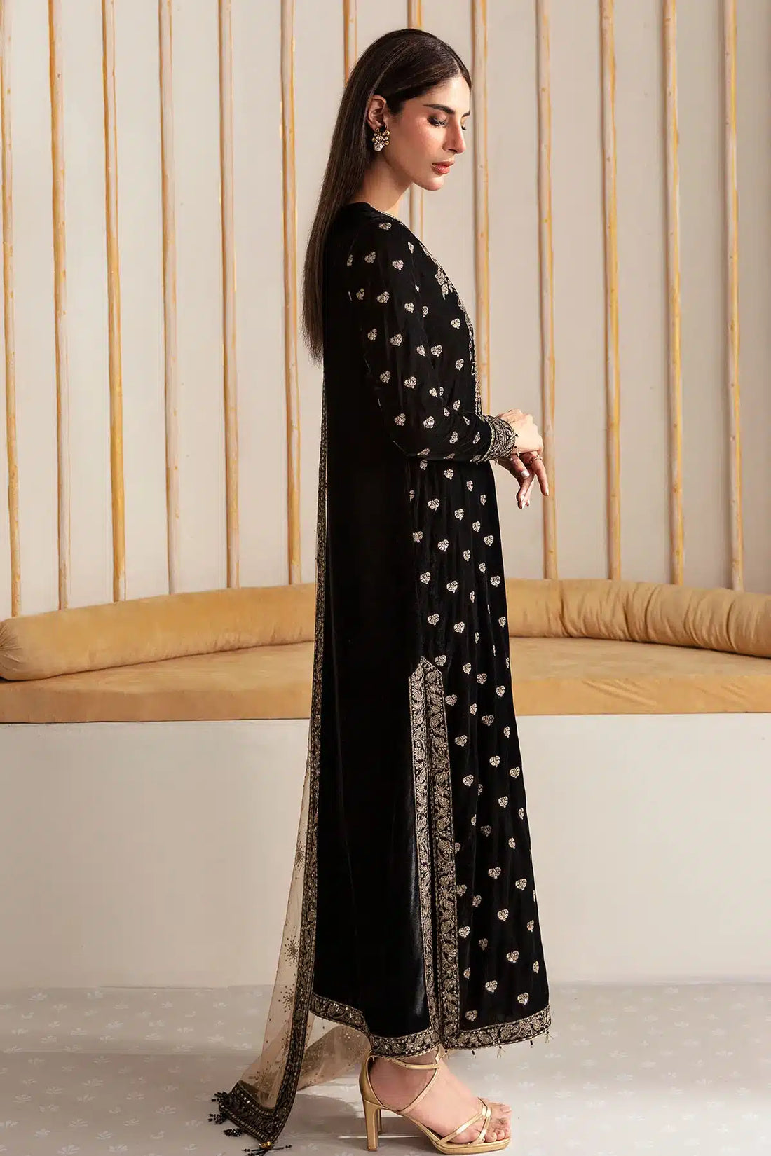 Jazmin | Velvet 23 | VF-2014 by Designer Jazmin - House of Maryam - Pakistani Designer Ethnic Wear in {{ shop.shopifyCountryName }}