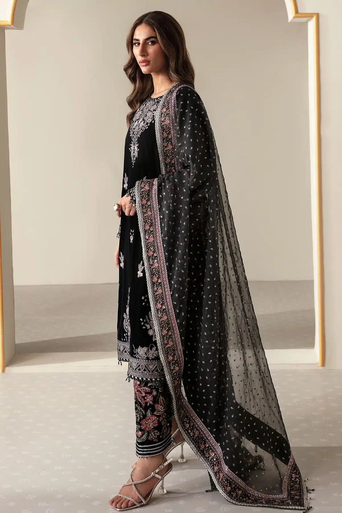 Jazmin | Velvet 23 | VF-2013 by Designer Jazmin - House of Maryam - Pakistani Designer Ethnic Wear in {{ shop.shopifyCountryName }}