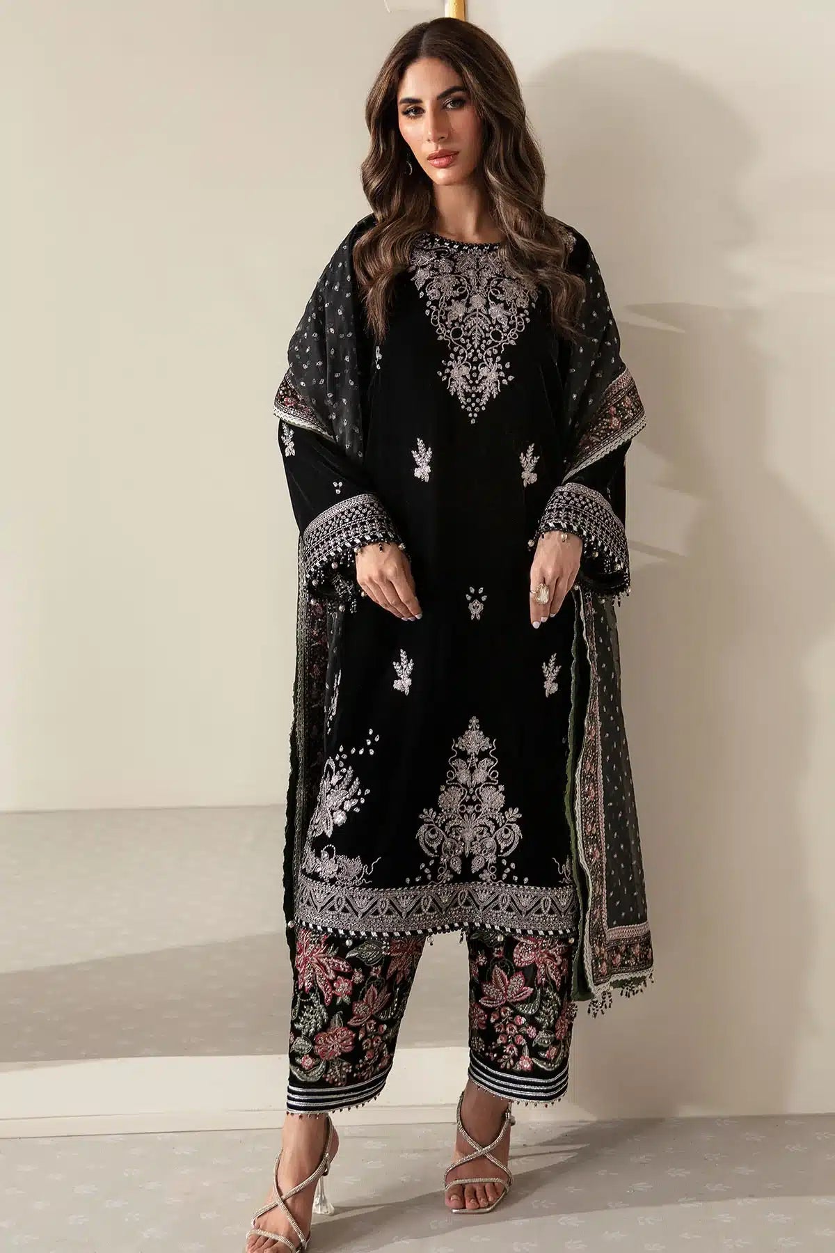 Jazmin | Velvet 23 | VF-2013 by Designer Jazmin - House of Maryam - Pakistani Designer Ethnic Wear in {{ shop.shopifyCountryName }}