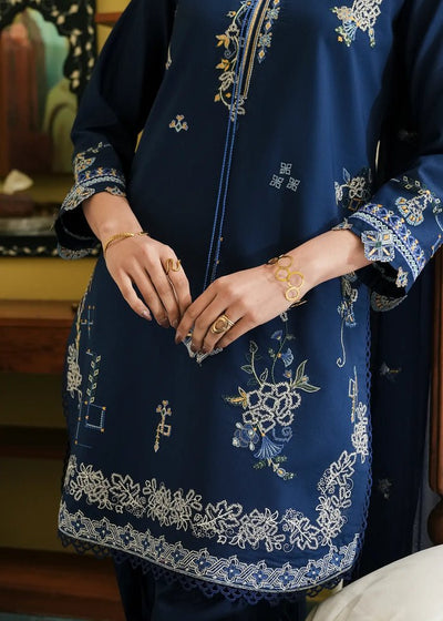 Jeem | Lawn 26 | INDIGO NOOR-Brand:Jeem-Type:Ladies Clothes-Zinc Blue-Lawn-House of Maryam- Buy in UK, USA