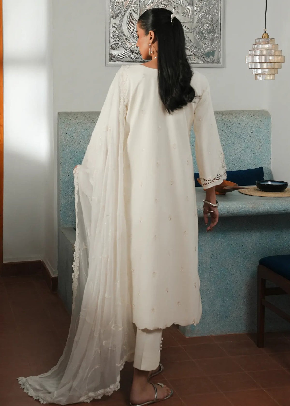 Jeem | Lawn 26 | PEARL MIST-Brand:Jeem-Type:Ladies Clothes-Ivory-Lawn-House of Maryam- Buy in UK, USA