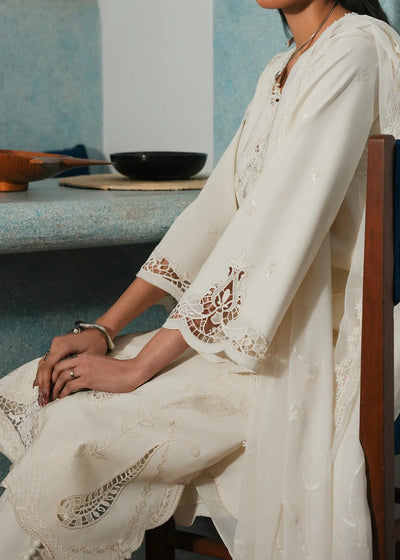 Jeem | Lawn 26 | PEARL MIST-Brand:Jeem-Type:Ladies Clothes-Ivory-Lawn-House of Maryam- Buy in UK, USA