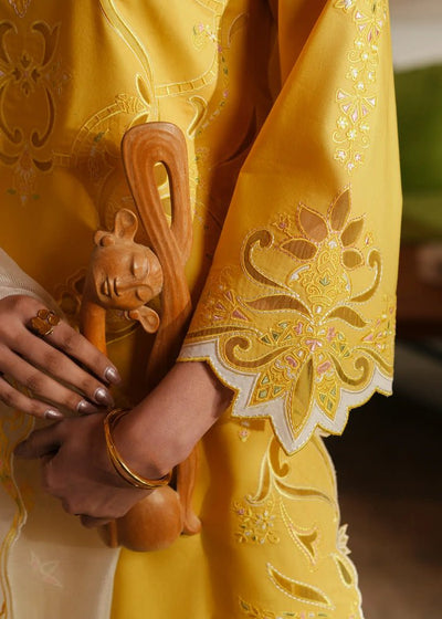 Jeem | Lawn 26 | SUNFLARE-Brand:Jeem-Type:Ladies Clothes-Yellow-Lawn-House of Maryam- Buy in UK, USA