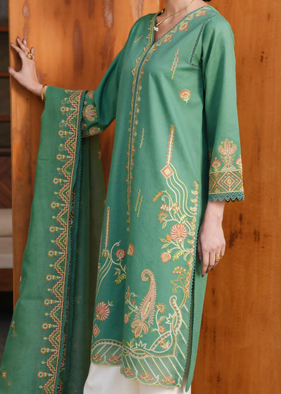 Jeem | Lawn 26 | WILD IVY-Brand:Jeem-Type:Ladies Clothes-Bold Green-Organza-House of Maryam- Buy in UK, USA