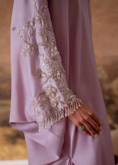 Jeem | Signature Edit 26 | SERENE LILAC-Brand:Jeem-Type:Ladies Clothes-Lilac-Velvet Silk-House of Maryam- Buy in UK, USA