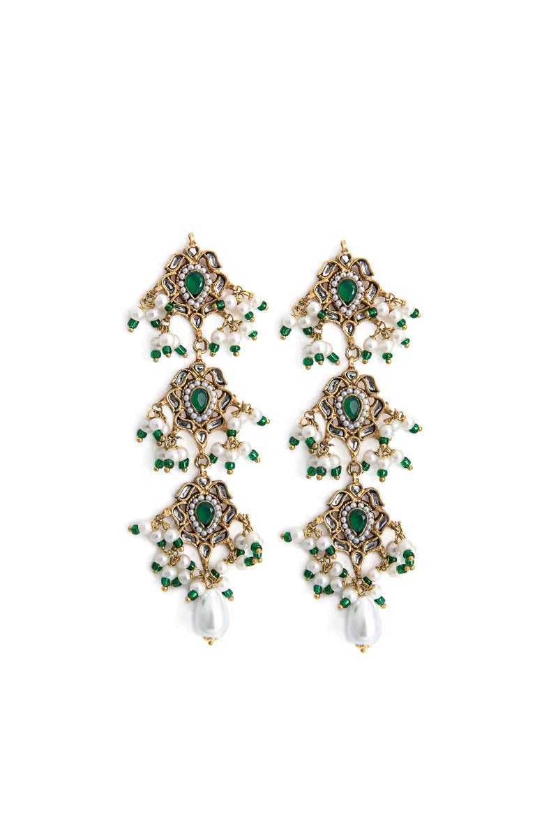 JER-068-Green Onyx by Designer House of Maryam Ltd. - House of Maryam - Pakistani Designer Ethnic Wear in {{ shop.shopifyCountryName }}