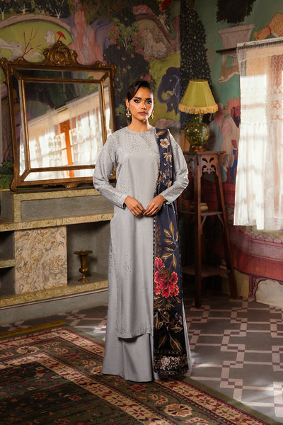 Saira Rizwan | Dahini Silk Pret | SWAN - SRLP04-25 -  Saira Rizwan Ladies Clothes - Original Designer Dress - House of Maryam