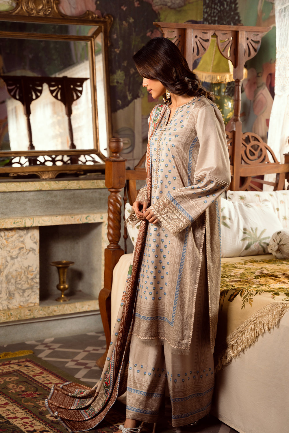 Saira Rizwan | Dahini Silk Pret | MERCINA - SRLP06-25 -  Saira Rizwan Ladies Clothes - Original Designer Dress - House of Maryam