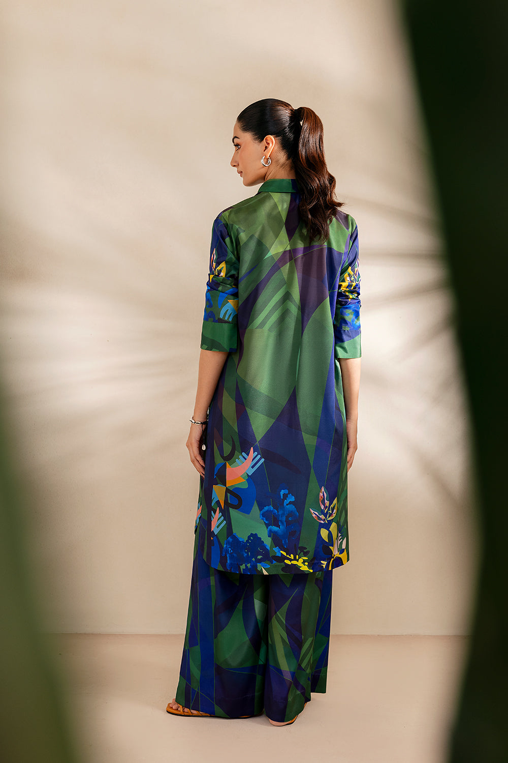 Saira Rizwan | Silk Coords 25 | SHORELINE SERENADE - SRSP-25-08-2