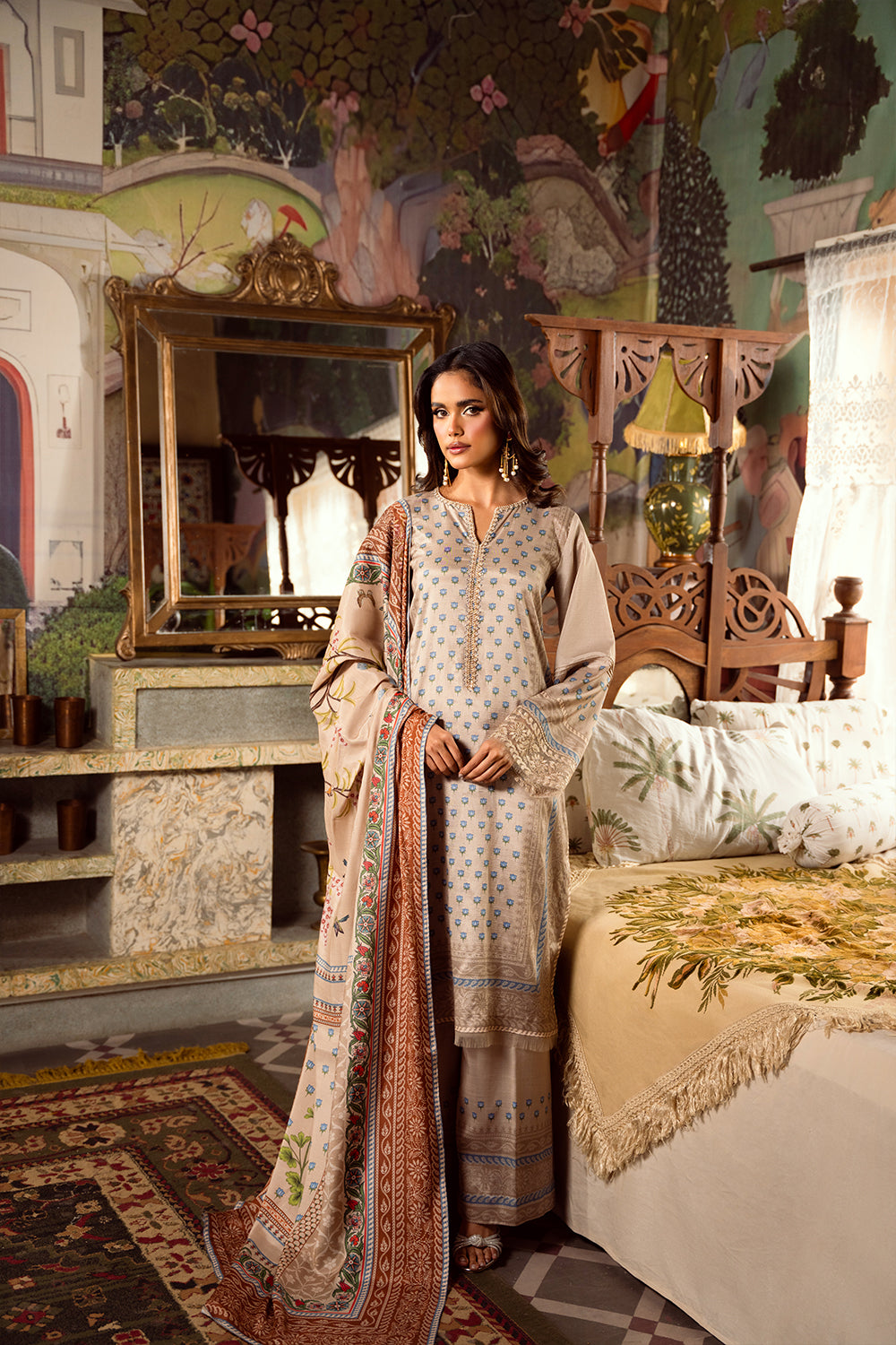 Saira Rizwan | Dahini Silk Pret | MERCINA - SRLP06-25 -  Saira Rizwan Ladies Clothes - Original Designer Dress - House of Maryam
