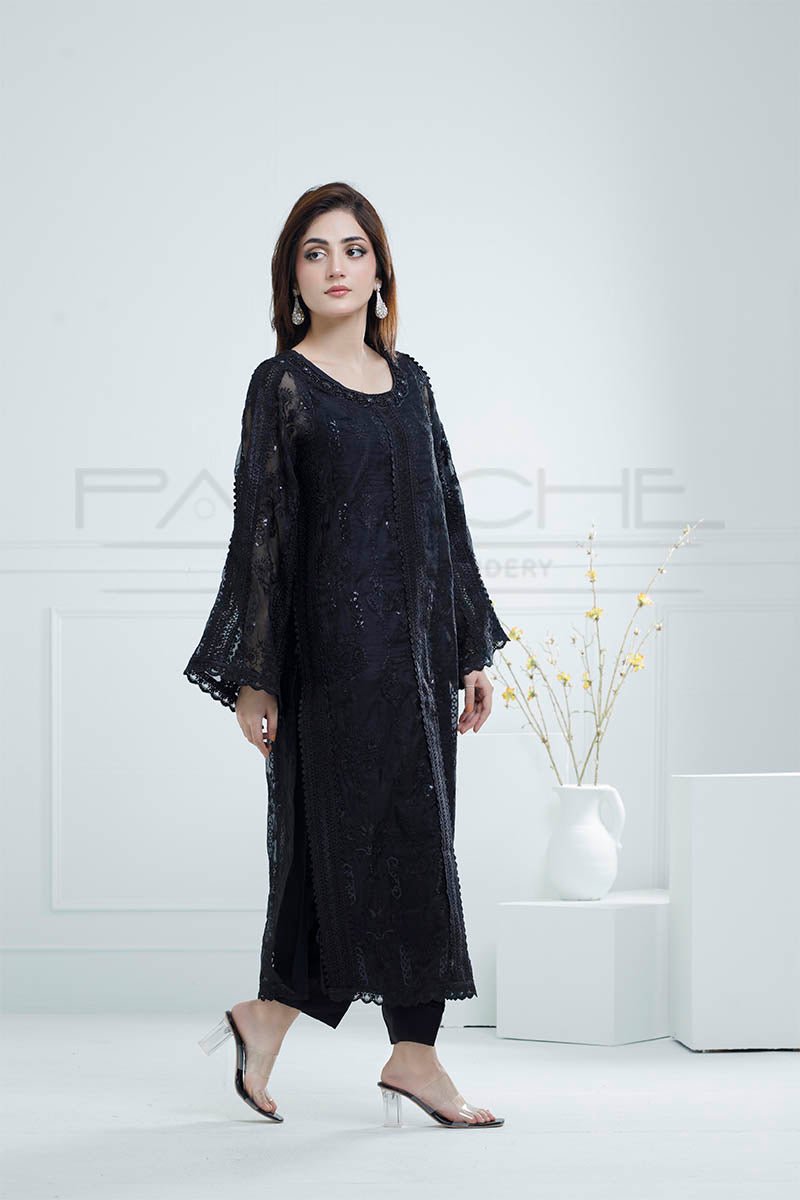 Panache | Pret | Black Radiance -  Panache By Mona clothing - Original Designer Dress - House of Maryam