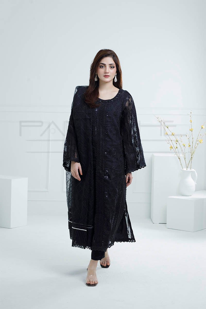 Panache | Pret | Black Radiance -  Panache By Mona clothing - Original Designer Dress - House of Maryam