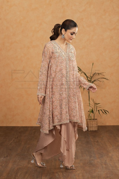 Panache | Pret | Pink Chai -  Panache By Mona  - Original Designer Dress - House of Maryam
