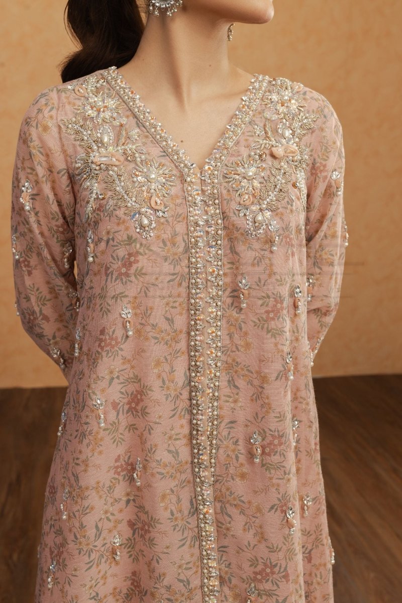 Panache | Pret | Pink Chai -  Panache By Mona  - Original Designer Dress - House of Maryam