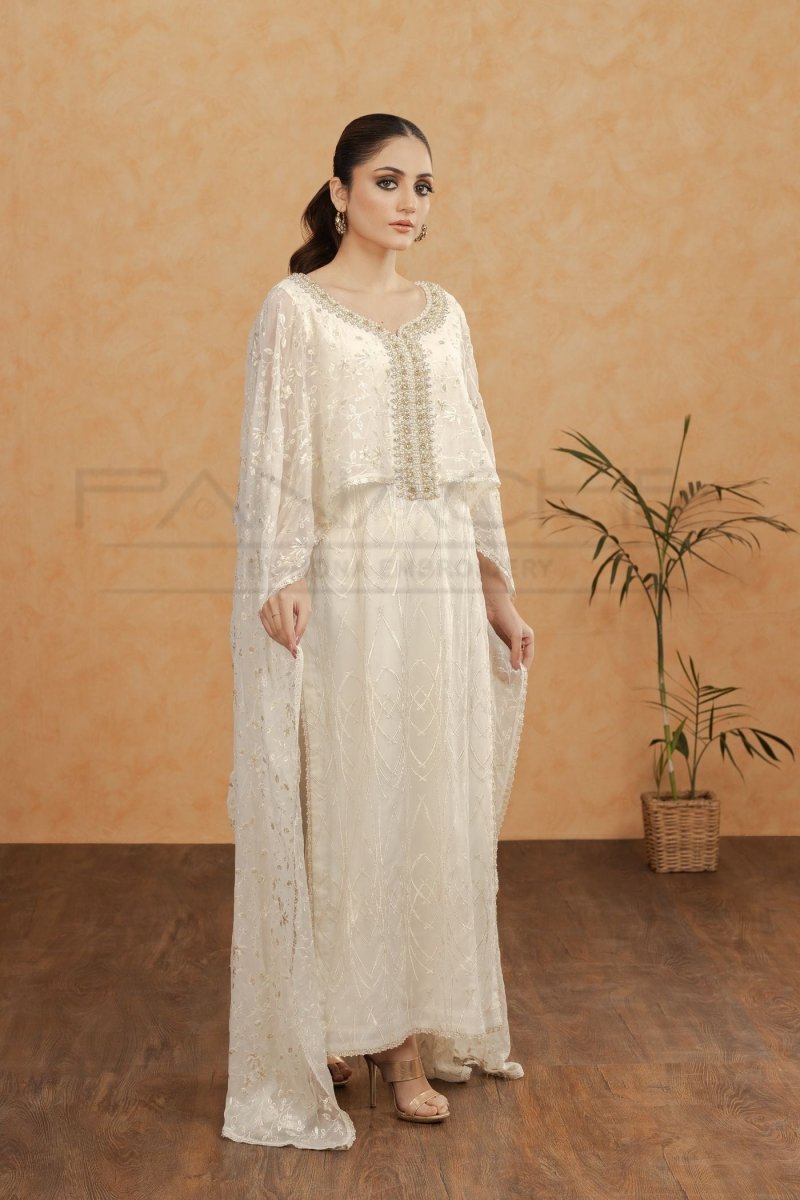 Panache | Pret | White Grace -  Panache By Mona  - Original Designer Dress - House of Maryam
