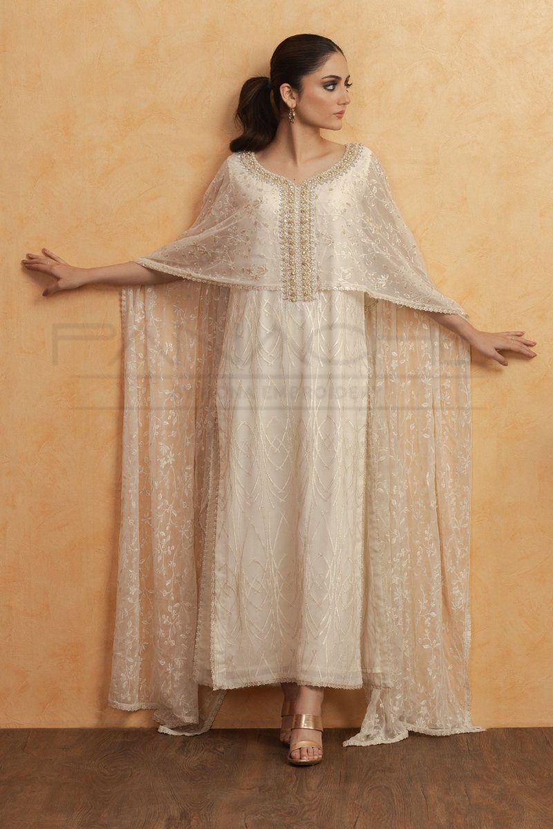 Panache | Pret | White Grace -  Panache By Mona  - Original Designer Dress - House of Maryam