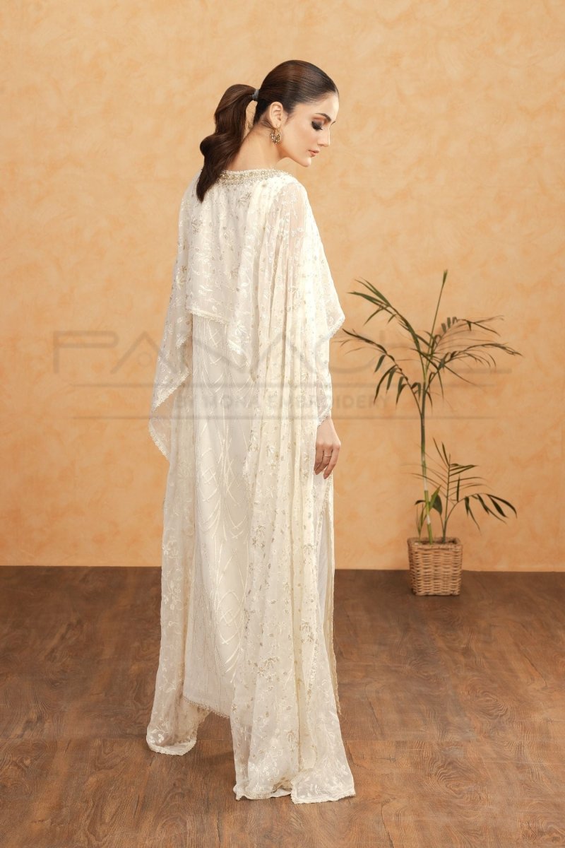 Panache | Pret | White Grace -  Panache By Mona  - Original Designer Dress - House of Maryam