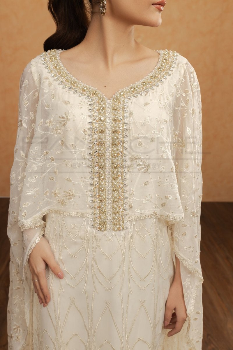 Panache | Pret | White Grace -  Panache By Mona  - Original Designer Dress - House of Maryam