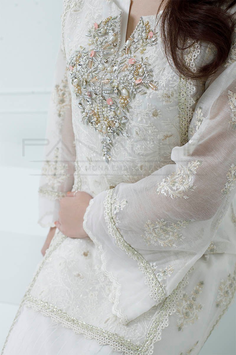 Panache | Pret | Ivory Mirage -  Panache By Mona dresses - Original Designer Dress - House of Maryam