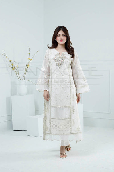 Panache | Pret | Ivory Mirage -  Panache By Mona dresses - Original Designer Dress - House of Maryam