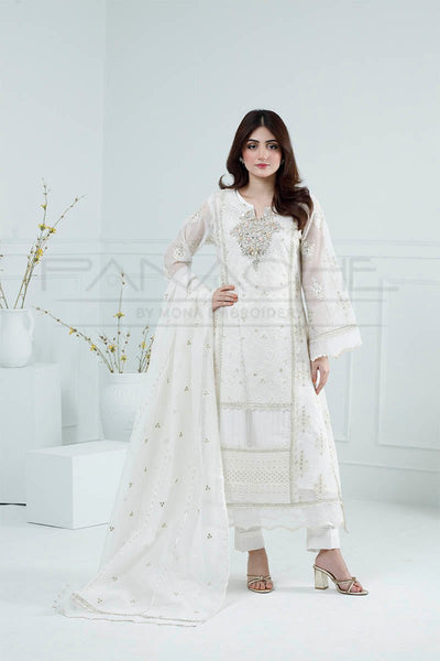 Panache | Pret | Ivory Mirage -  Panache By Mona dresses - Original Designer Dress - House of Maryam