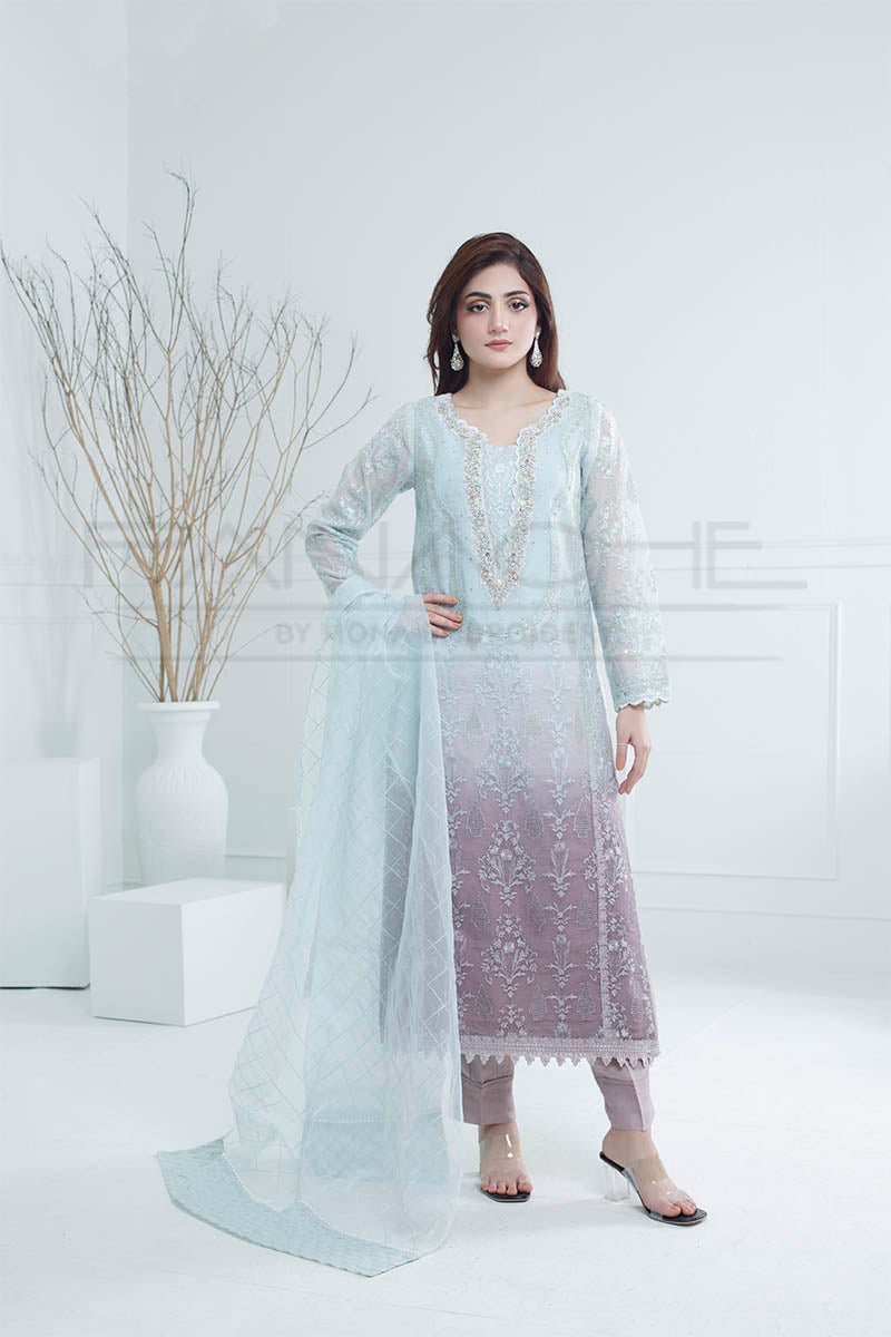 Panache | Pret | Frost And Blossom -  Panache By Mona clothing - Original Designer Dress - House of Maryam