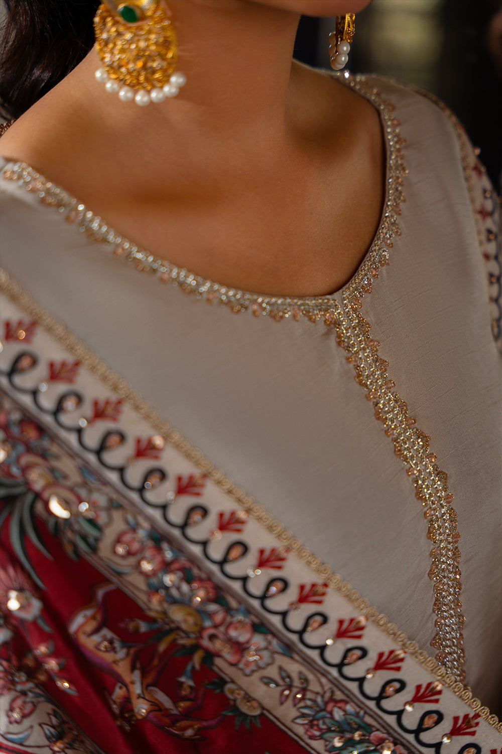 Saira Rizwan | Dahini Silk Pret | DUNE - SRLP01-25 -  Saira Rizwan Ladies Clothes - Original Designer Dress - House of Maryam