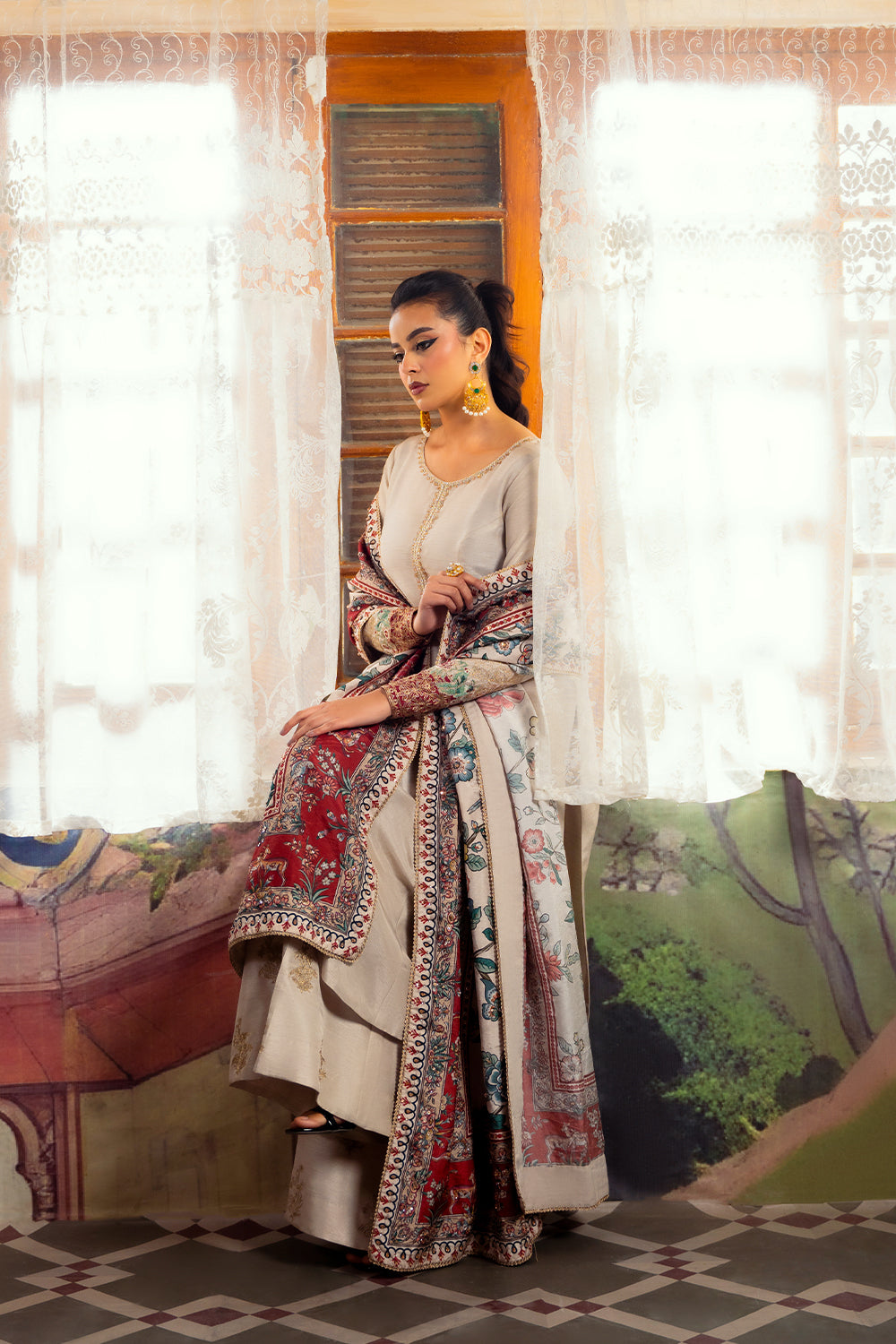 Saira Rizwan | Dahini Silk Pret | DUNE - SRLP01-25 -  Saira Rizwan Ladies Clothes - Original Designer Dress - House of Maryam