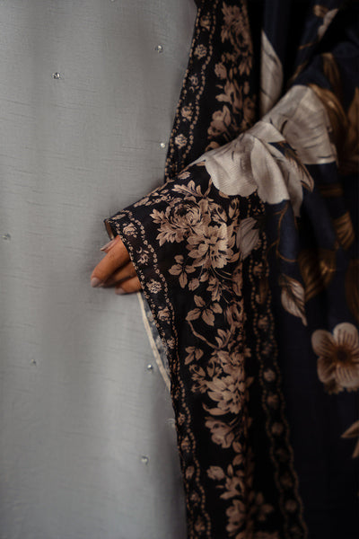 Saira Rizwan | Dahini Silk Pret | SWAN - SRLP04-25 -  Saira Rizwan Ladies Clothes - Original Designer Dress - House of Maryam