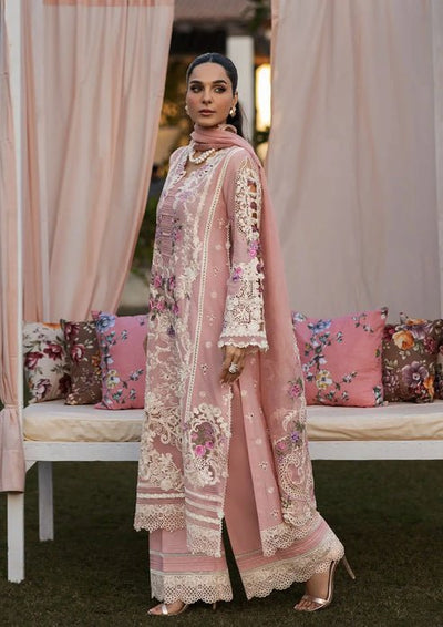 Kahf Premium | Luxury Lawn 25 | KLR-09 Bellerose-Brand:Kahf Premium-Type:Ladies Clothes-Pink-Lawn-House of Maryam- Buy in UK, USA