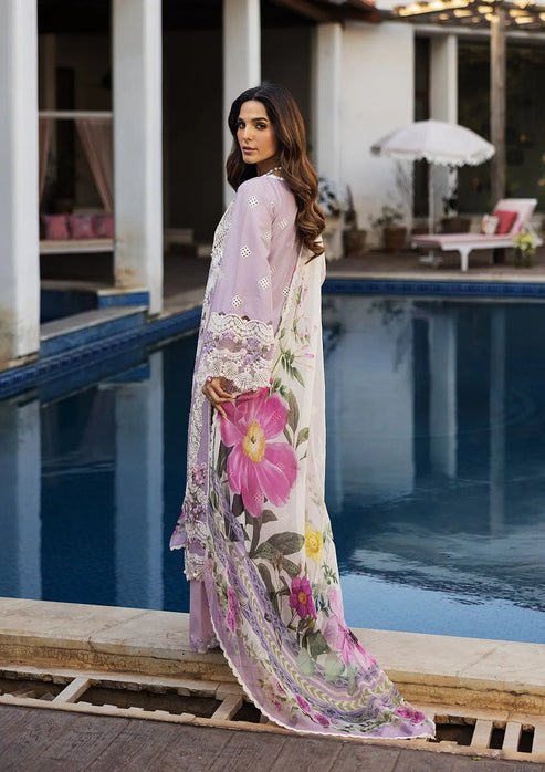 Kahf Premium | Luxury Lawn 25 | KLR-11 Bloom-Brand:Kahf Premium-Type:Ladies Clothes-Lilac-Lawn-House of Maryam- Buy in UK, USA