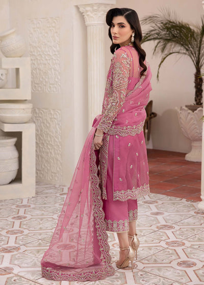 Kanwal Malik | Mirha Eid Luxury Pret 25 | Risha-Brand:Kanwal Malik-Type:Ladies Clothes-Pink-Synthetic Organza-House of Maryam- Buy in UK, USA