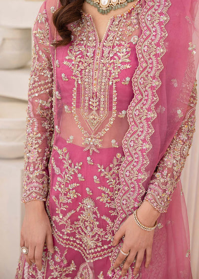 Kanwal Malik | Mirha Eid Luxury Pret 25 | Risha-Brand:Kanwal Malik-Type:Ladies Clothes-Pink-Synthetic Organza-House of Maryam- Buy in UK, USA