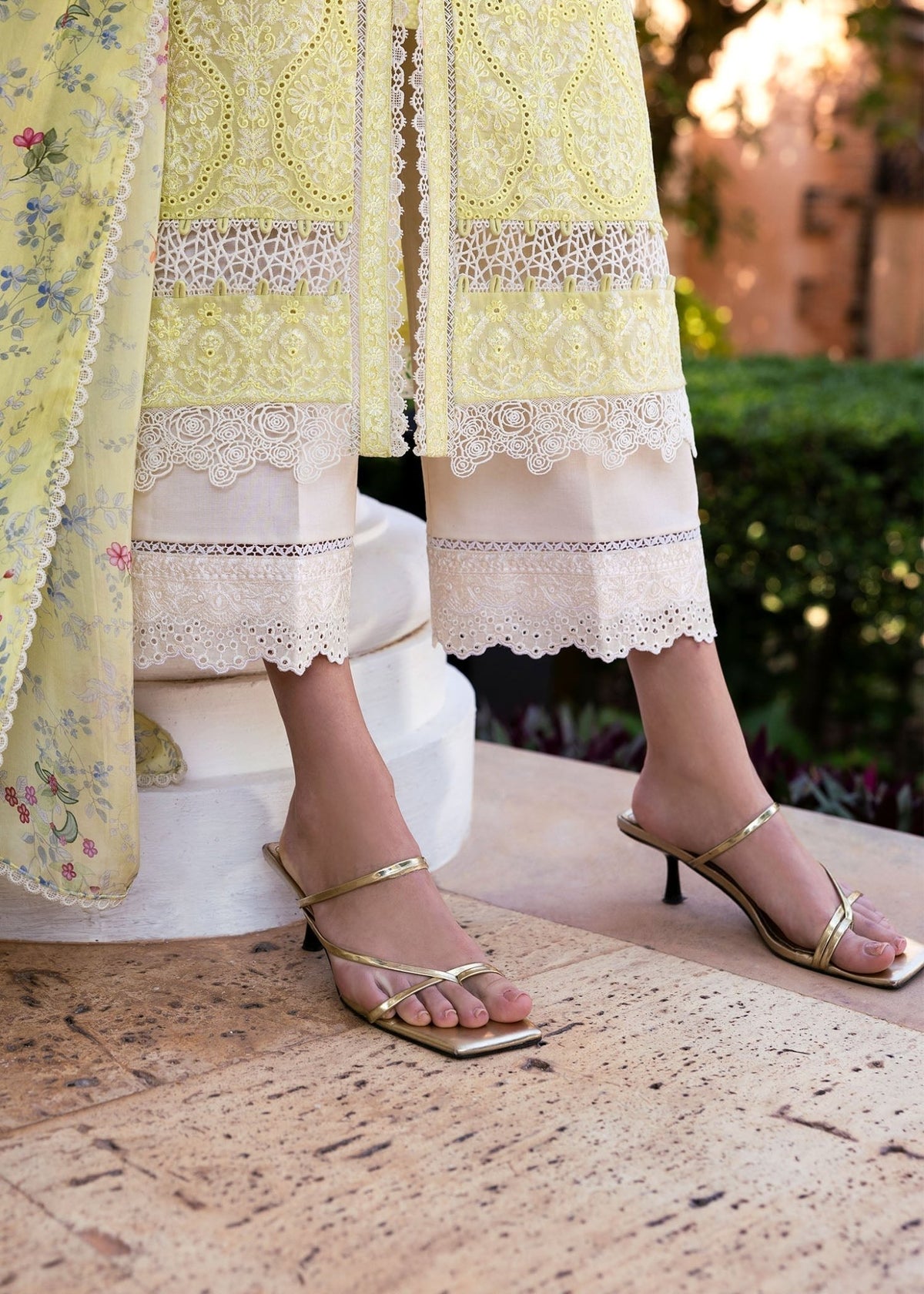 Kanwal Malik | Siena Pret | Celine-Brand:Kanwal Malik-Type:Ladies Clothes-Pistachio Green-Lawn-House of Maryam- Buy in UK, USA