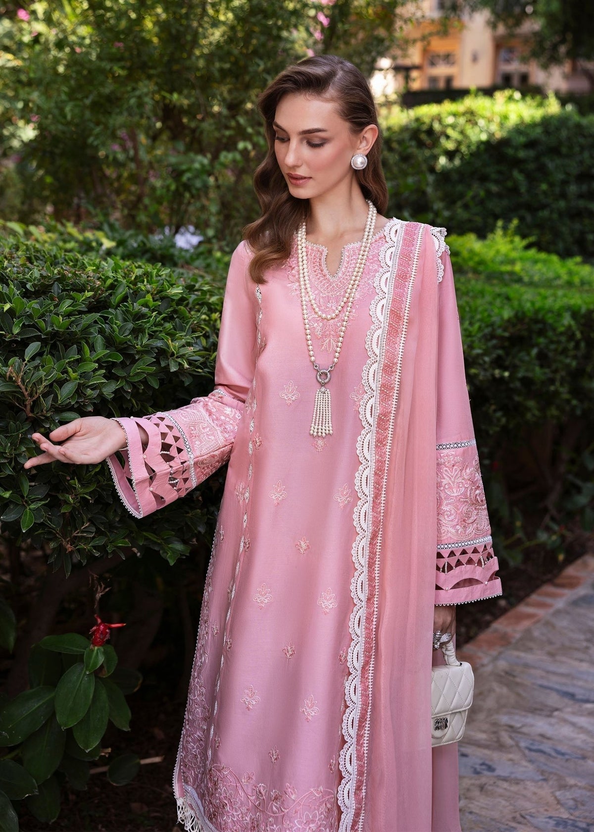 Kanwal Malik | Siena Pret | Flora-Brand:Kanwal Malik-Type:Ladies Clothes-Blush Pink-Lawn-House of Maryam- Buy in UK, USA