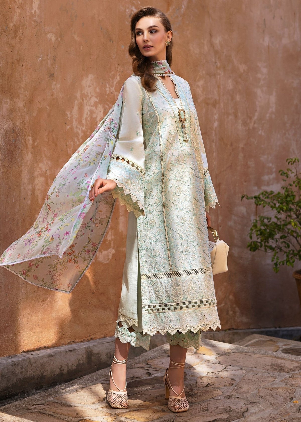 Kanwal Malik | Siena Pret | Mirel-Brand:Kanwal Malik-Type:Ladies Clothes-Mint-Lawn-House of Maryam- Buy in UK, USA