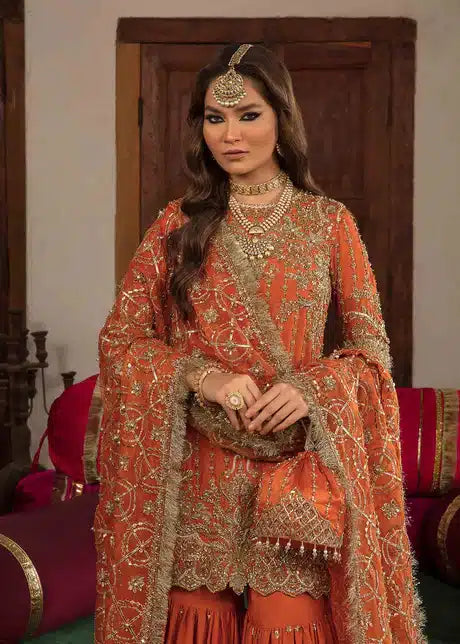 Kanwal Malik | Angana Luxury Formals 23 | Naranji -  Kanwal Malik Bridal - Original Designer Dress - House of Maryam