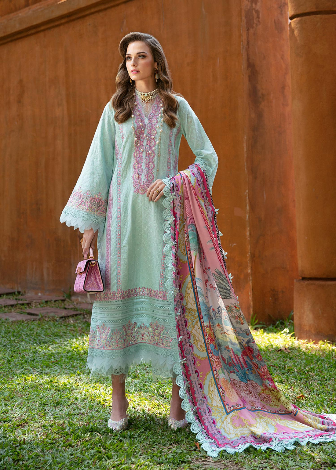 Kanwal Malik | Sareen Luxury Lawn 24 | Lilly -  Kanwal Malik Luxury -  House of Maryam