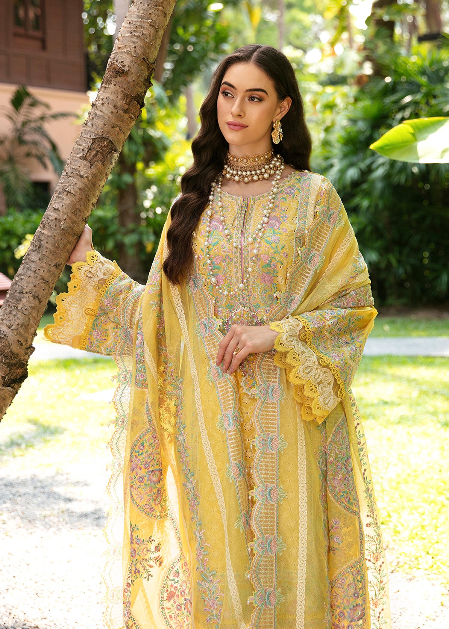 Kanwal Malik | Sareen Luxury Lawn 24 | Vanessa by Designer Kanwal Malik - House of Maryam - Pakistani Designer Ethnic Wear in {{ shop.shopifyCountryName }}