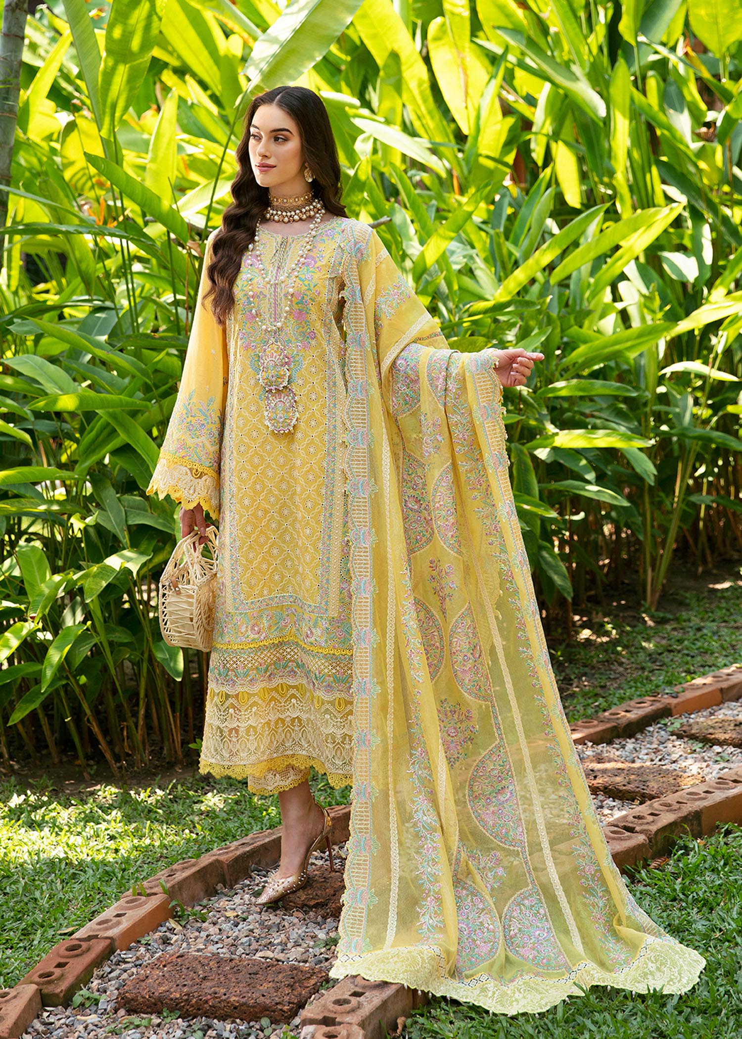 Kanwal Malik | Sareen Luxury Lawn 24 | Vanessa by Designer Kanwal Malik - House of Maryam - Pakistani Designer Ethnic Wear in {{ shop.shopifyCountryName }}