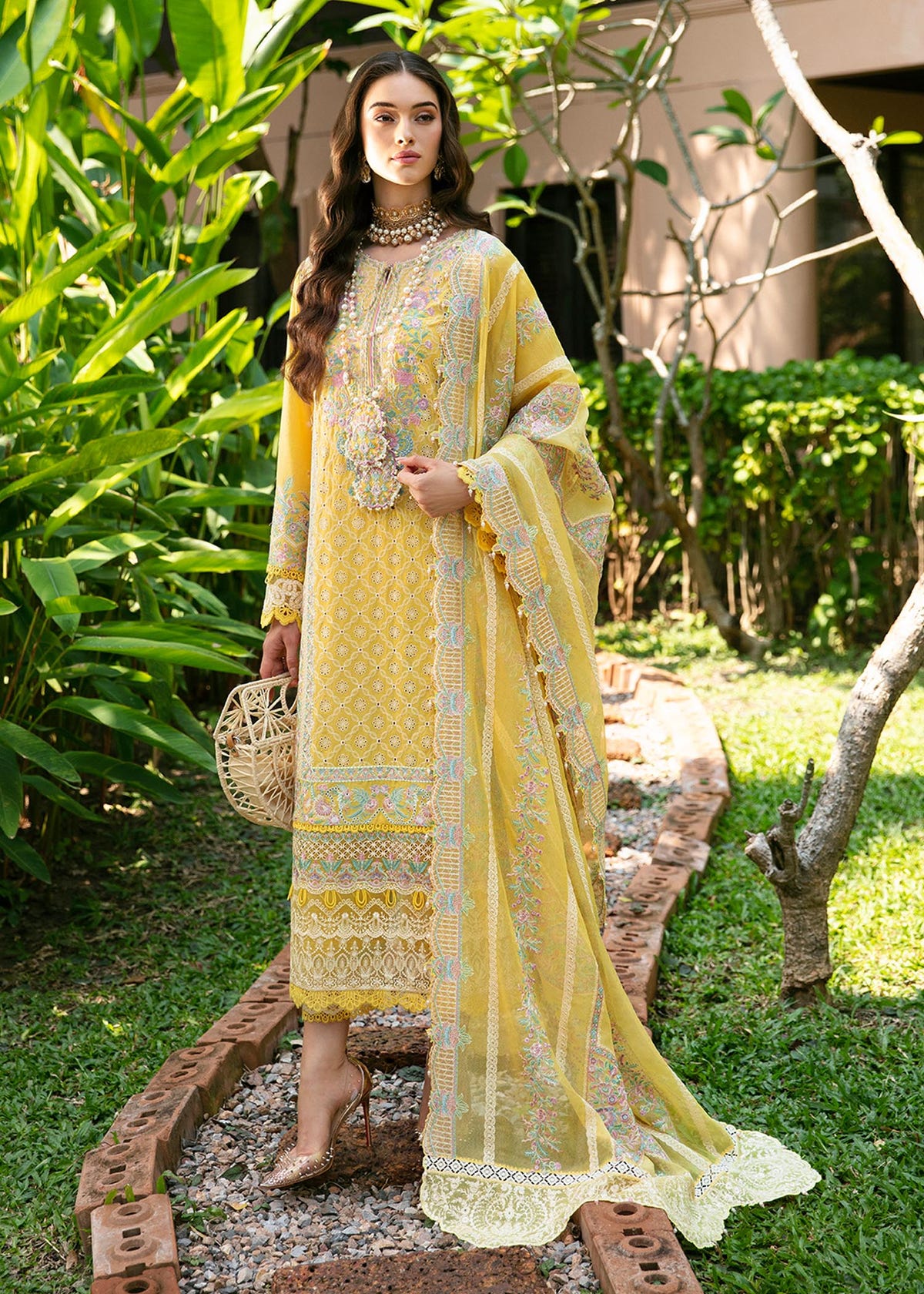 Kanwal Malik | Sareen Luxury Lawn 24 | Vanessa -  Kanwal Malik Luxury - Original Designer Dress - House of Maryam