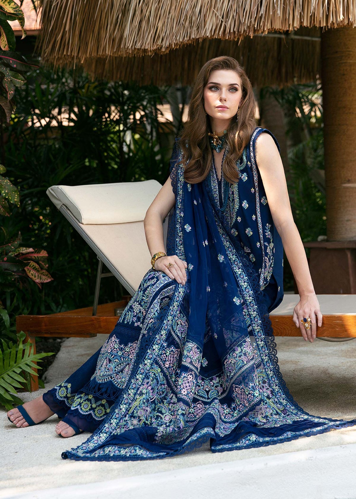 Kanwal Malik | Sareen Luxury Lawn 24 | Rohma -  Kanwal Malik Luxury - Original Designer Dress - House of Maryam