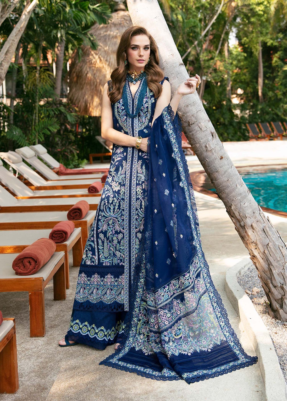 Kanwal Malik | Sareen Luxury Lawn 24 | Rohma -  Kanwal Malik Luxury - Original Designer Dress - House of Maryam