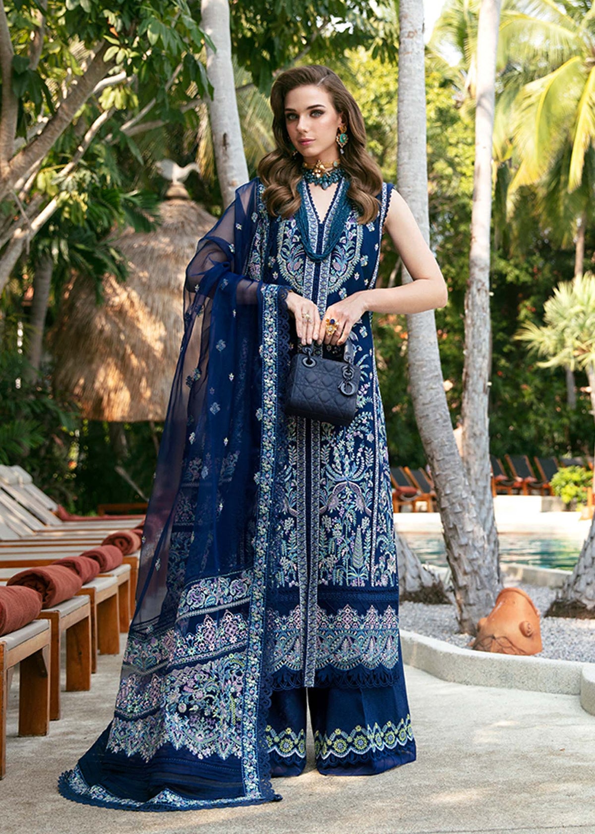 Kanwal Malik | Sareen Luxury Lawn 24 | Rohma -  Kanwal Malik Luxury - Original Designer Dress - House of Maryam