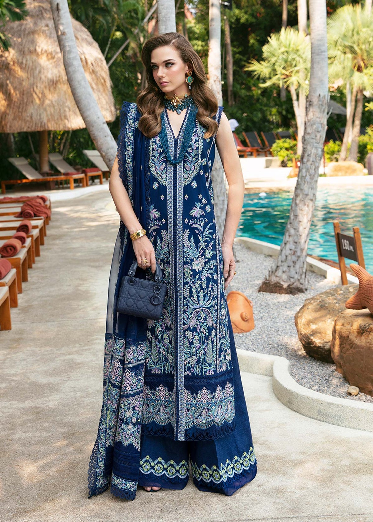Kanwal Malik | Sareen Luxury Lawn 24 | Rohma -  Kanwal Malik Luxury - Original Designer Dress - House of Maryam