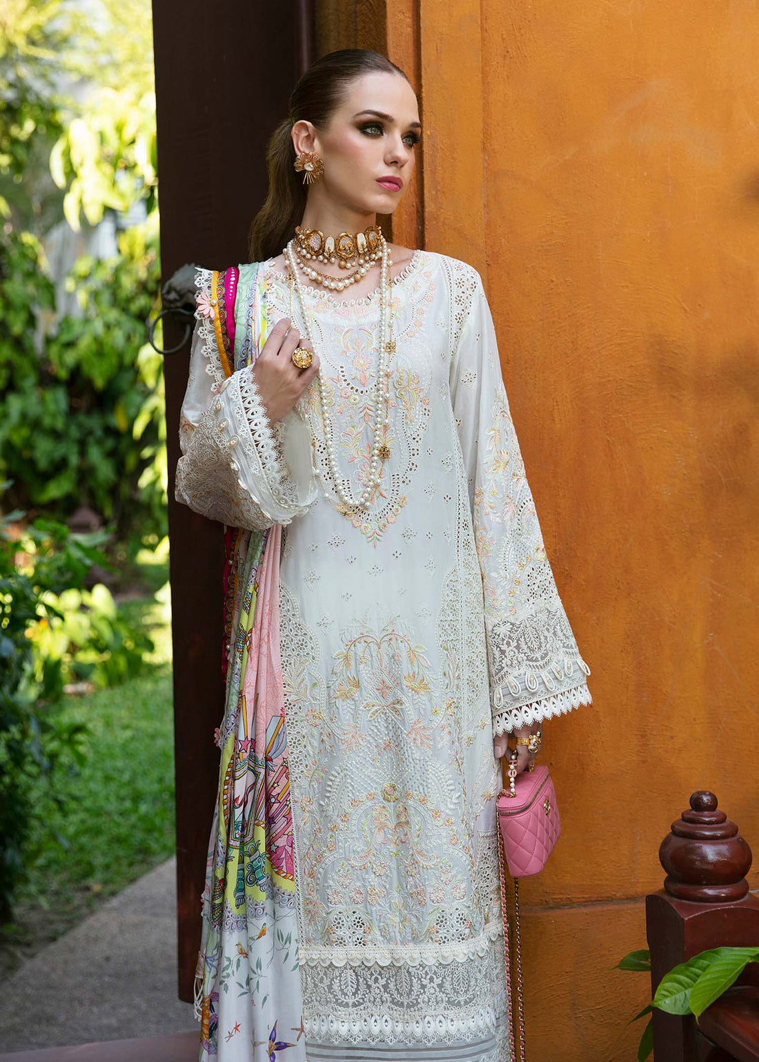 Kanwal Malik | Sareen Luxury Lawn 24 | Daisy -  Kanwal Malik Luxury -  House of Maryam