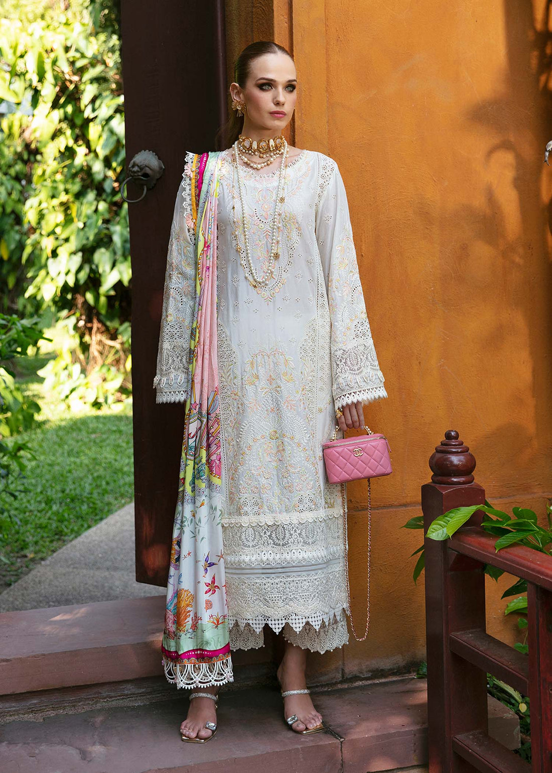 Kanwal Malik | Sareen Luxury Lawn 24 | Daisy -  Kanwal Malik Luxury -  House of Maryam