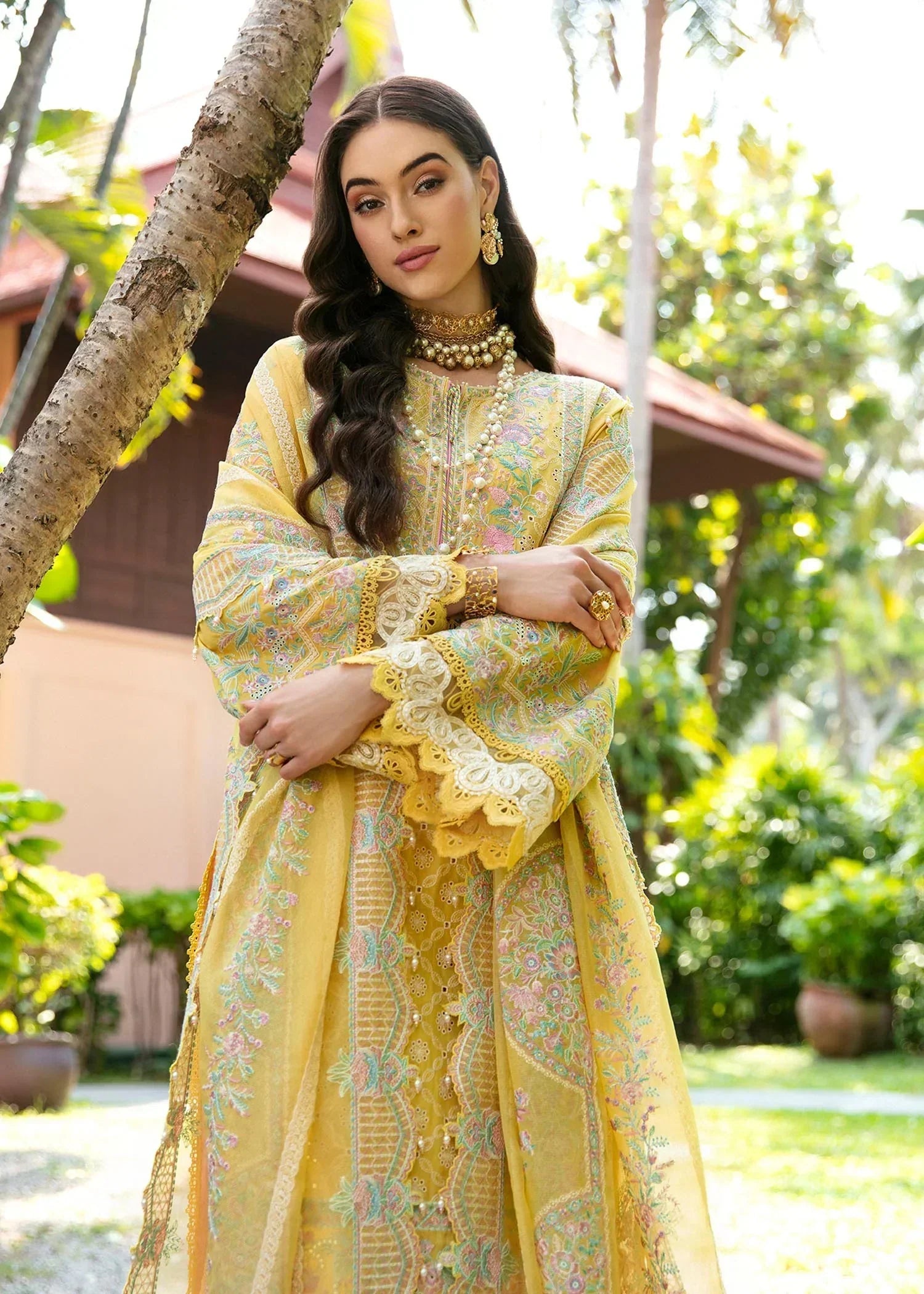 Kanwal Malik | Sareen Luxury Lawn 24 | Vanessa by Designer Kanwal Malik - House of Maryam - Pakistani Designer Ethnic Wear in {{ shop.shopifyCountryName }}