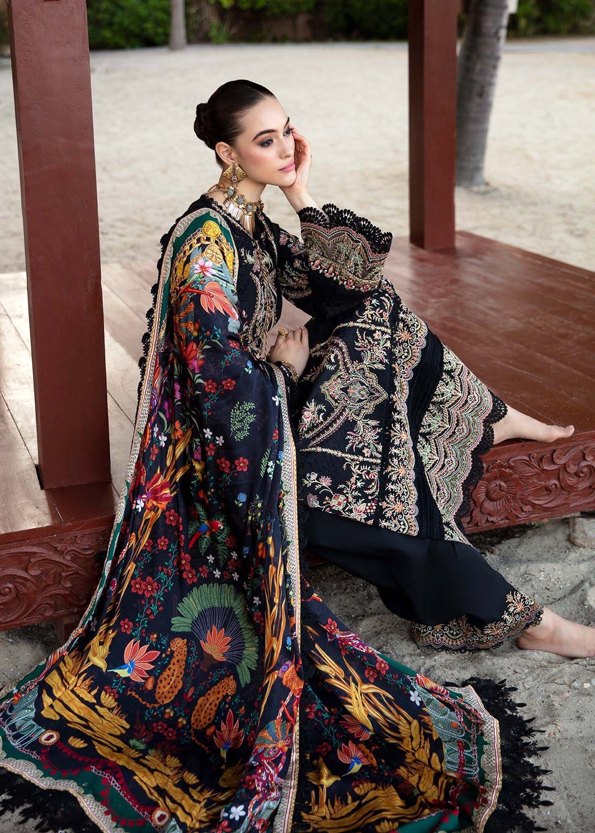 Kanwal Malik | Sareen Luxury Lawn 24 | Gloria -  Kanwal Malik Luxury - Original Designer Dress - House of Maryam